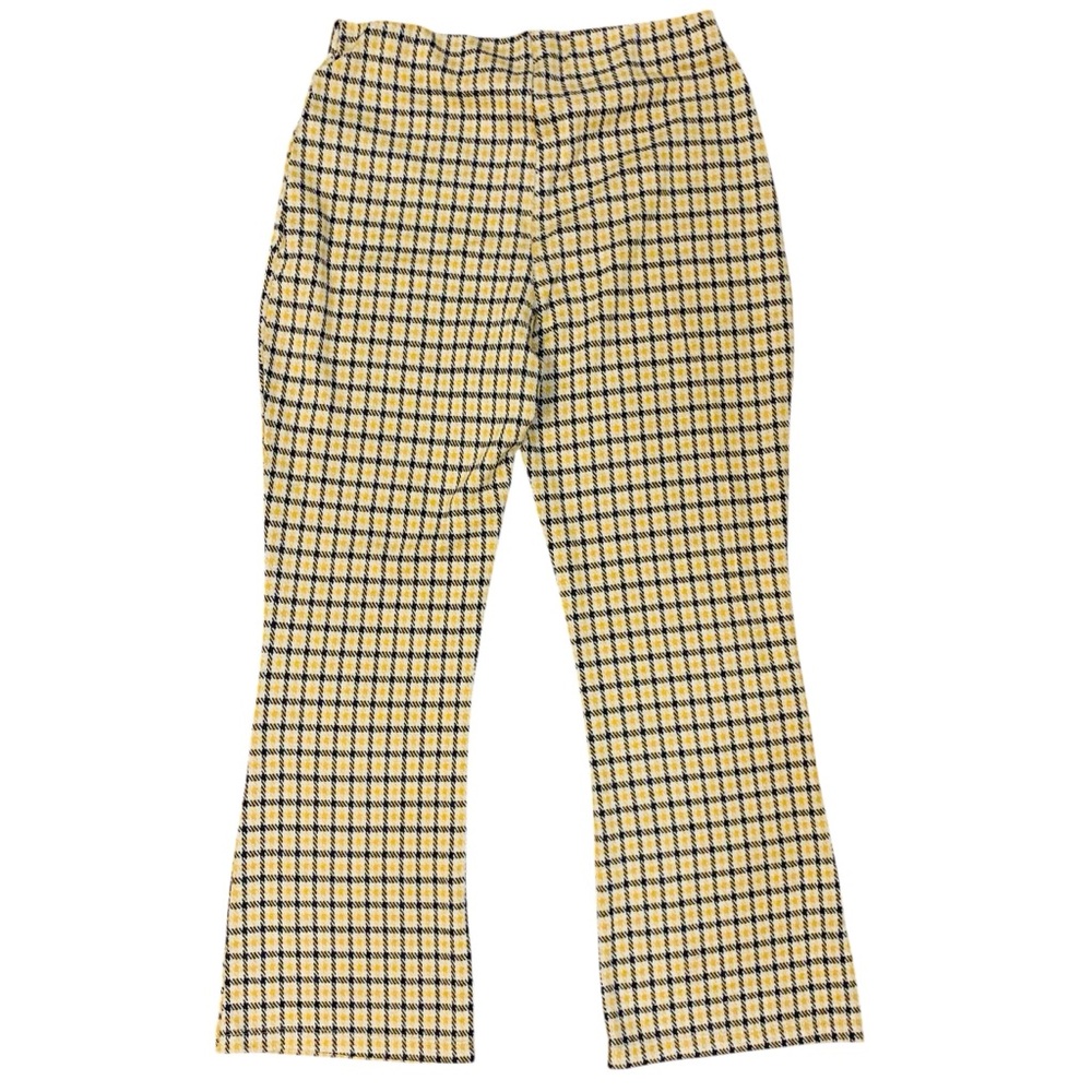 Urban Outfitters check flare pull on pants